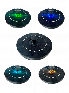 Фонтан садовый на солнечной батареее с подсветкой 16 см, Огонёк OG-HOG16